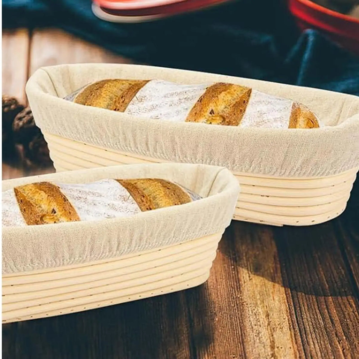 Rattan Bread Proofing Basket – Banneton for Artisan Bakers Bread Proofing Basket Axl