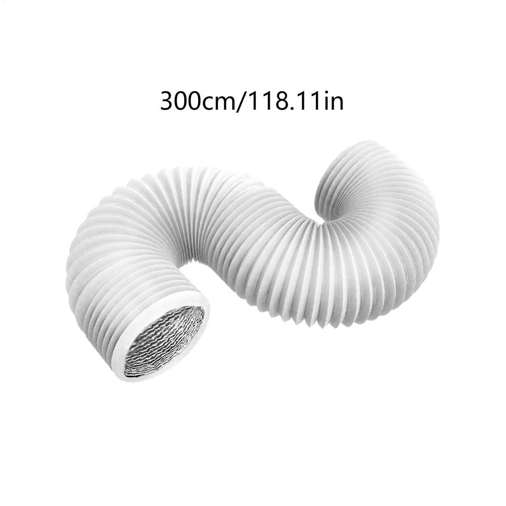 4-Inch Flexible AC Exhaust Hose with Clamps | Aluminum Foil Duct HVAC Ventilation Duct Axl