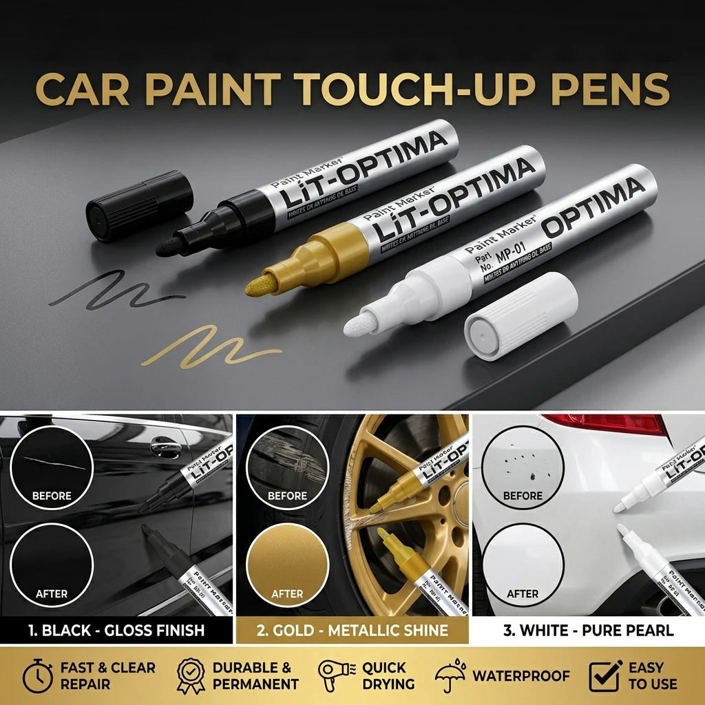 Stone Inscription Restoration Pen – 3pc Weatherproof Gold Marker Stone Restoration Pen Axl