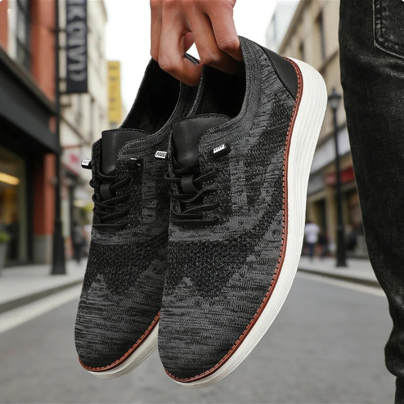 ZULIWAGN Men's Breathable Lightweight Casual Sneakers Men's Casual Sneakers Axl 42 black