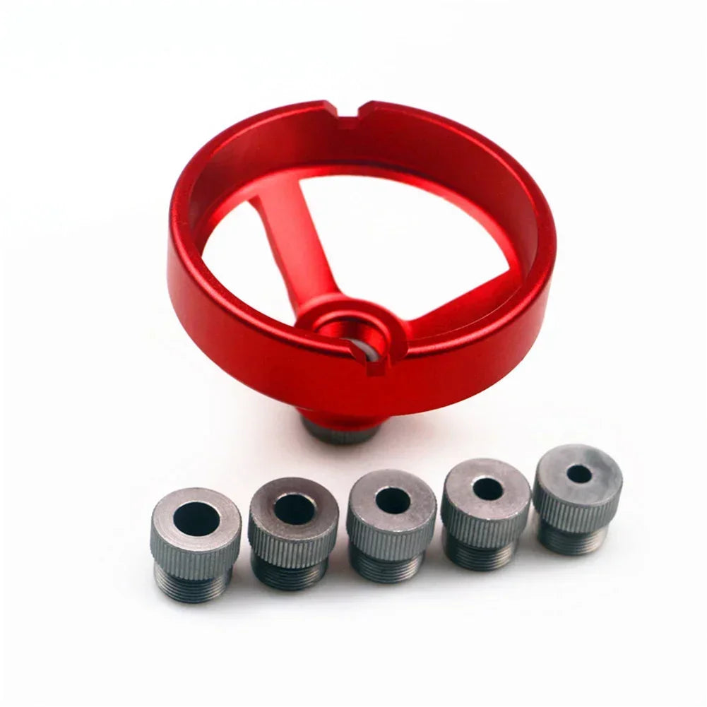 90° Aluminum Drill Guide Jig | 5–10mm Centering Hole Puncher Drill Guide Jig Axl Red China Mainland