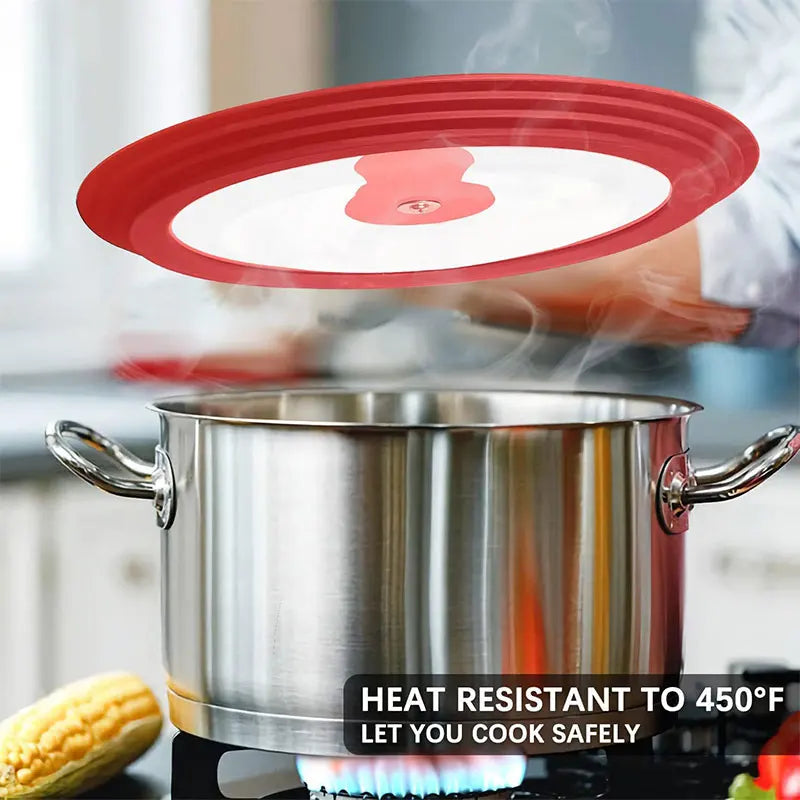 Universal Silicone Glass Pan Lid – Fits 16cm–32cm Cookware Universal Pan Lid Axl