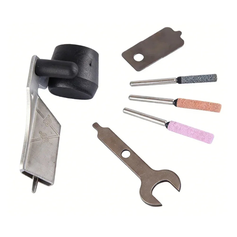 Chainsaw Sharpening Kit – Ceramic Burr Grinding Stone & Guide Chainsaw Sharpening Kit Axl
