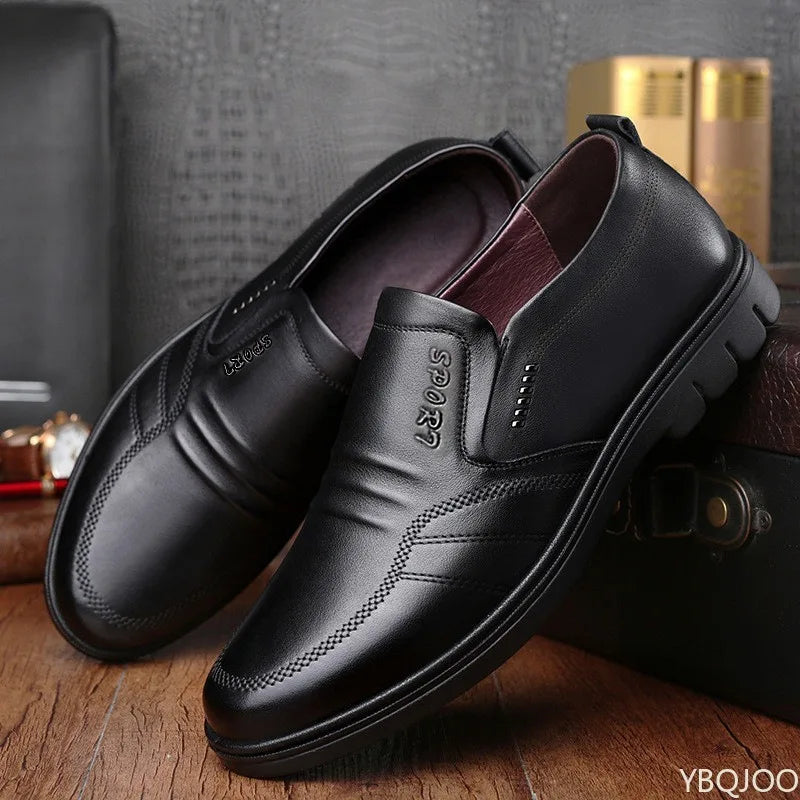 Men's Slip-On Dress Shoes – Round Toe Office & Formal Men's Dress Shoes Axl