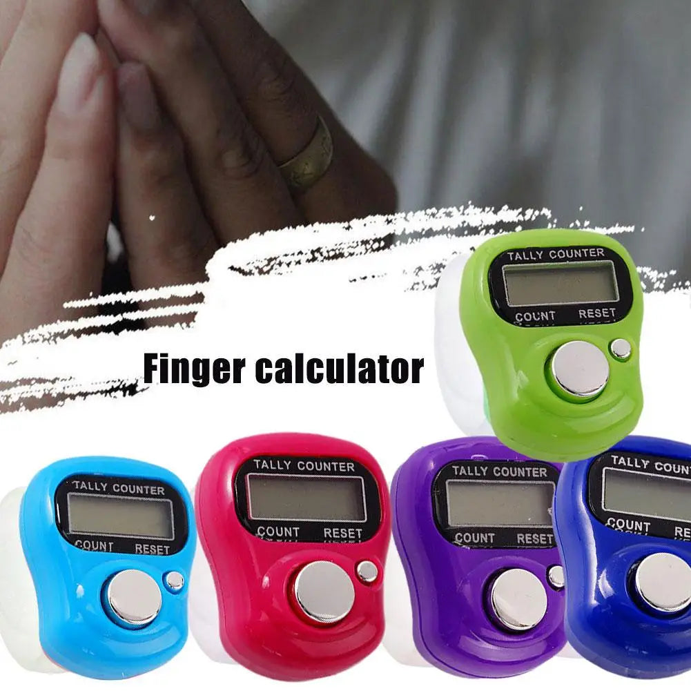 Mini Digital Finger Ring Counter – Knitting Row & Tally Clicker Finger Ring Counter Axl