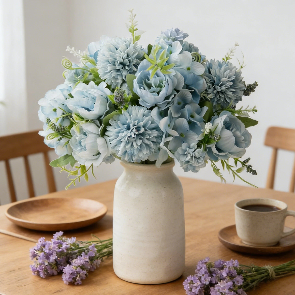 Silk Peony Hydrangea Artificial Flower Bouquet | Wedding & Home Artificial Flower Bouquet Axl