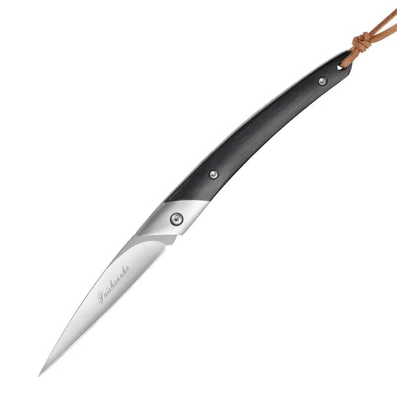 Japanese Folding Pocket Knife – D2 Steel Fruit Carving Blade Folding Pocket Knife Axl