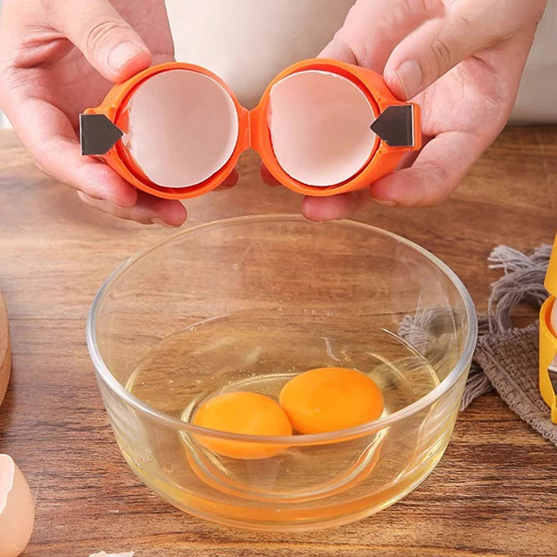 Handheld Eggshell Opener – Portable Egg Cracker for Baking Egg Cracker Tool Axl
