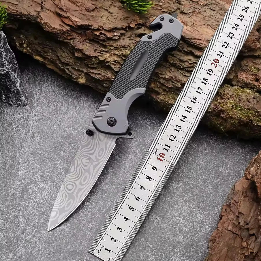 Stainless Steel Folding Pocket Knife – Camping & Outdoor EDC Folding Pocket Knife Axl 1pc B