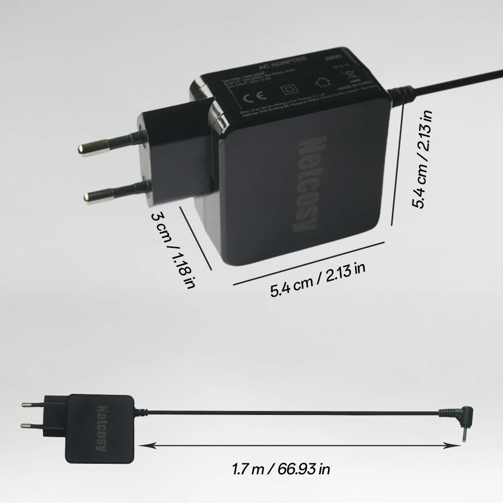 12V 2.2A AC Adapter for Samsung Chromebook 2 & 3 | 26W Laptop Power Adapter Axl