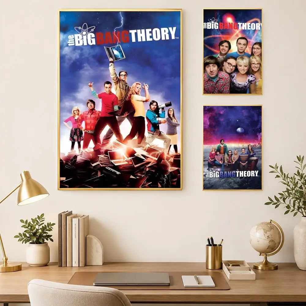 Big Bang Theory HD PVC Self-Stick Wall Poster | Waterproof Wall Art Poster Axl