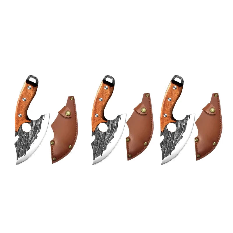 InLeung Damascus Chef Knife – Sharp Stainless Steel Kitchen Blade Chef Kitchen Knife Axl 3PCS knife D