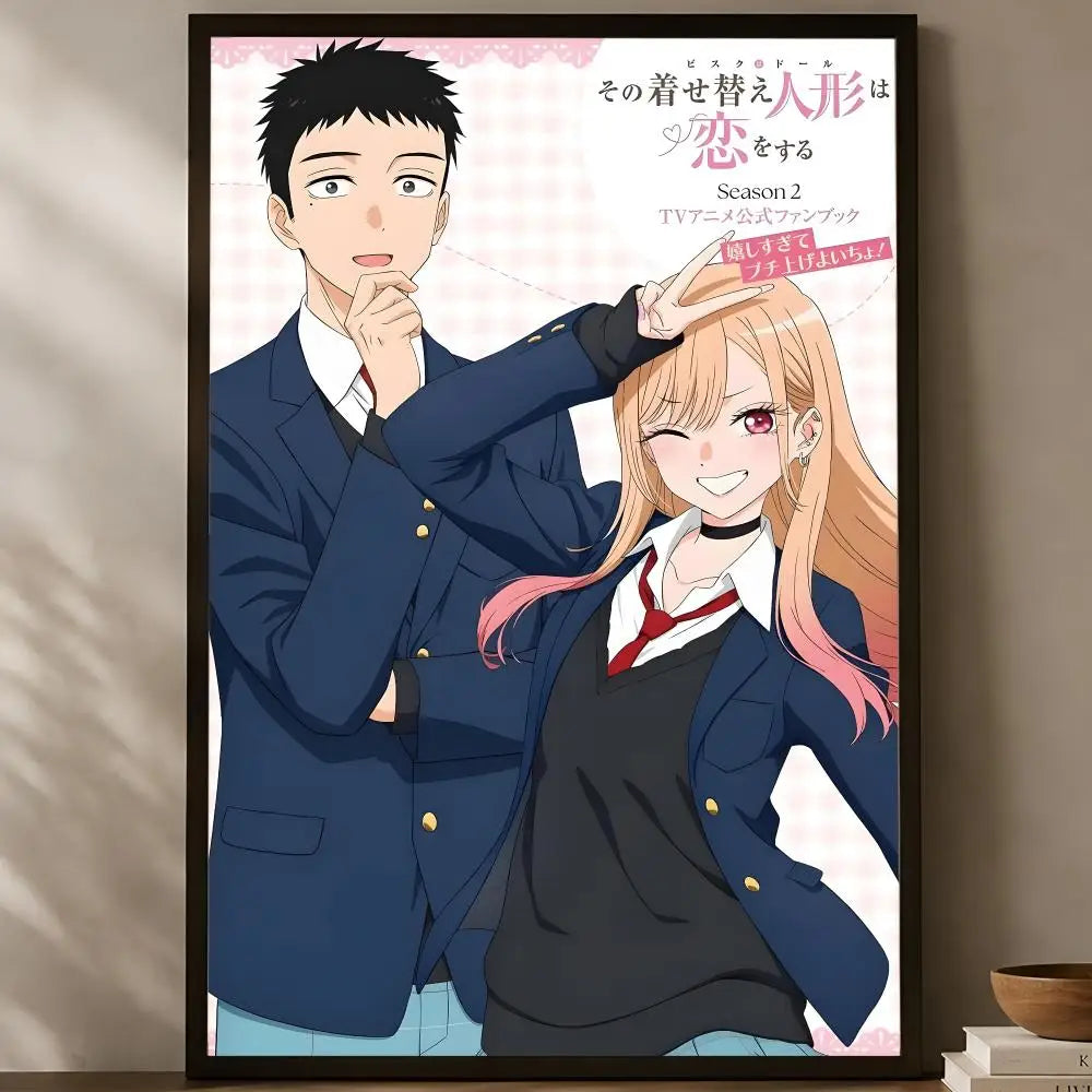 My Dress-Up Darling Self-Stick HD Wall Art Poster | Anime Decor Anime Wall Poster Axl White11 30X40cmNoframe