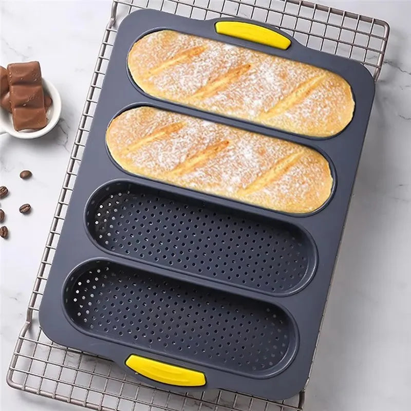 Silicone Baguette Baking Mold – Non-Stick Bread Loaf Tray Silicone Baking Mold Axl