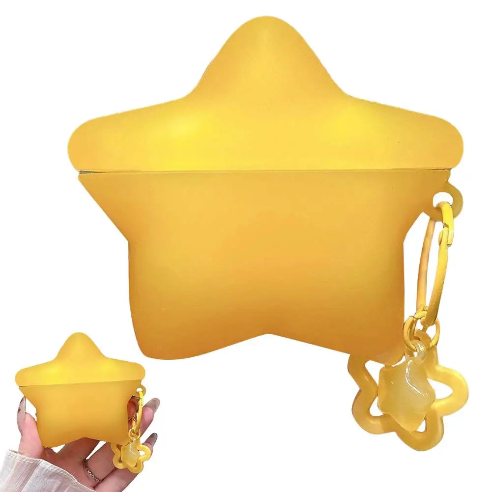Star-Shaped Glow Silicone Case for AirPods Pro 3 + Pendant Earphone Silicone Case Axl Yellow CN