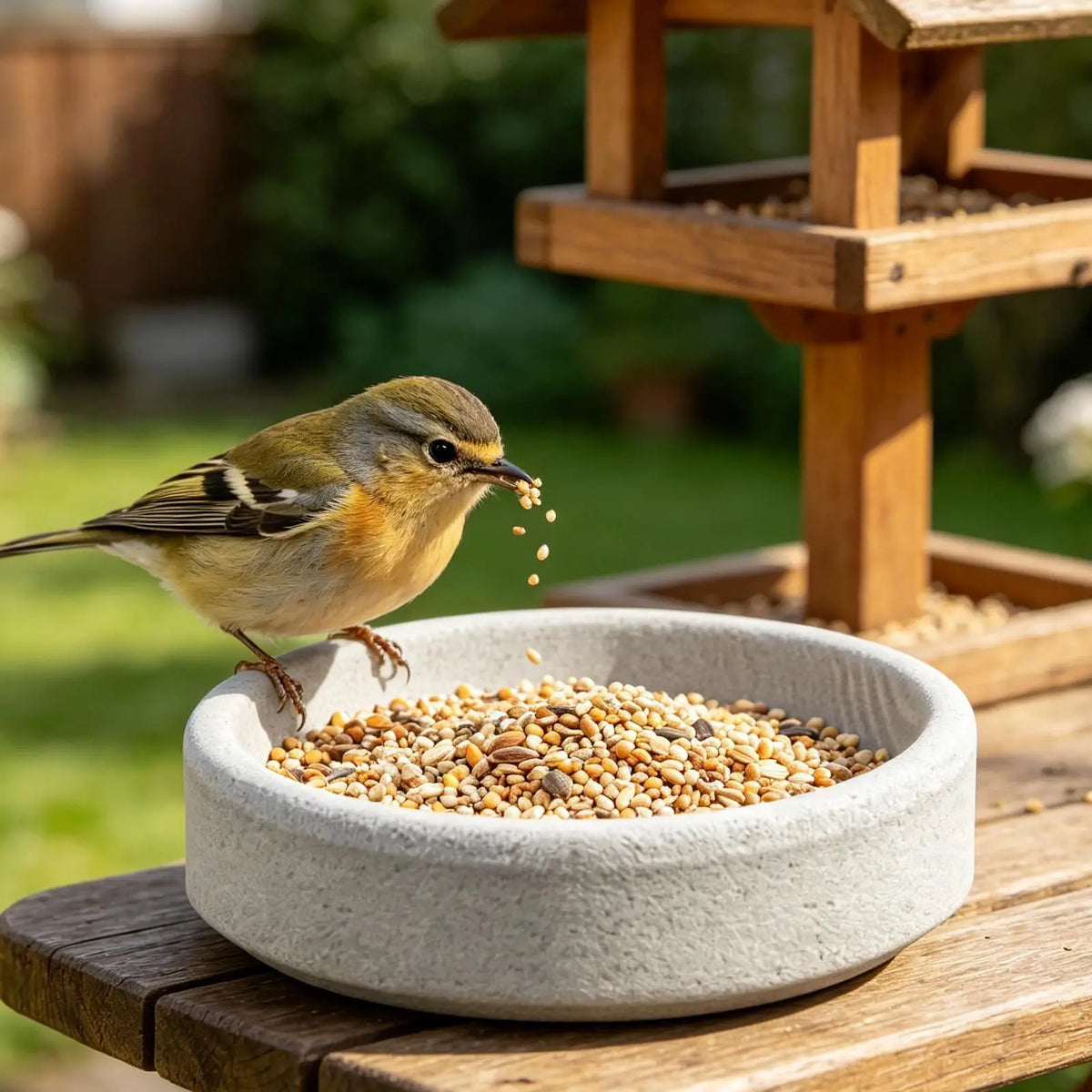 Ceramic Parrot Feeding Bowl – Stone Bird Feeder & Beak Groomer Bird Feeder Bowl Axl