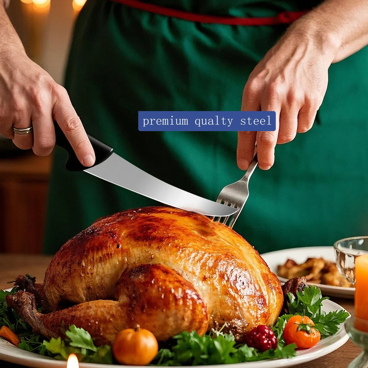 PLYS Carbon Steel Chef Boning Knife – Meat Cleaver Kitchen Chef Knife Axl