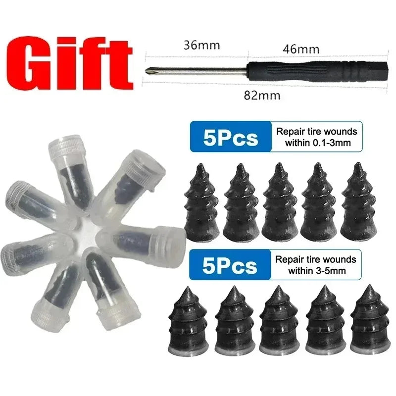 Tire Repair Rubber Nails 10/20/30 Pcs – Puncture Fix Kit Tire Repair Kit Axl 10Pcs Mix
