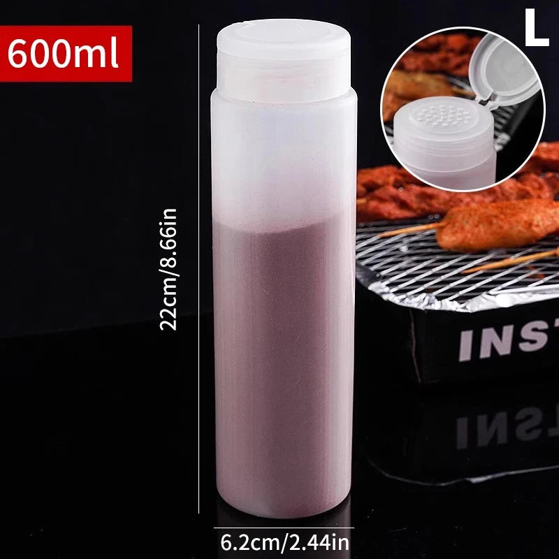 Clear Plastic Spice Jars with Shaker Lid – 400ml & 600ml Spice Storage Jar Axl L