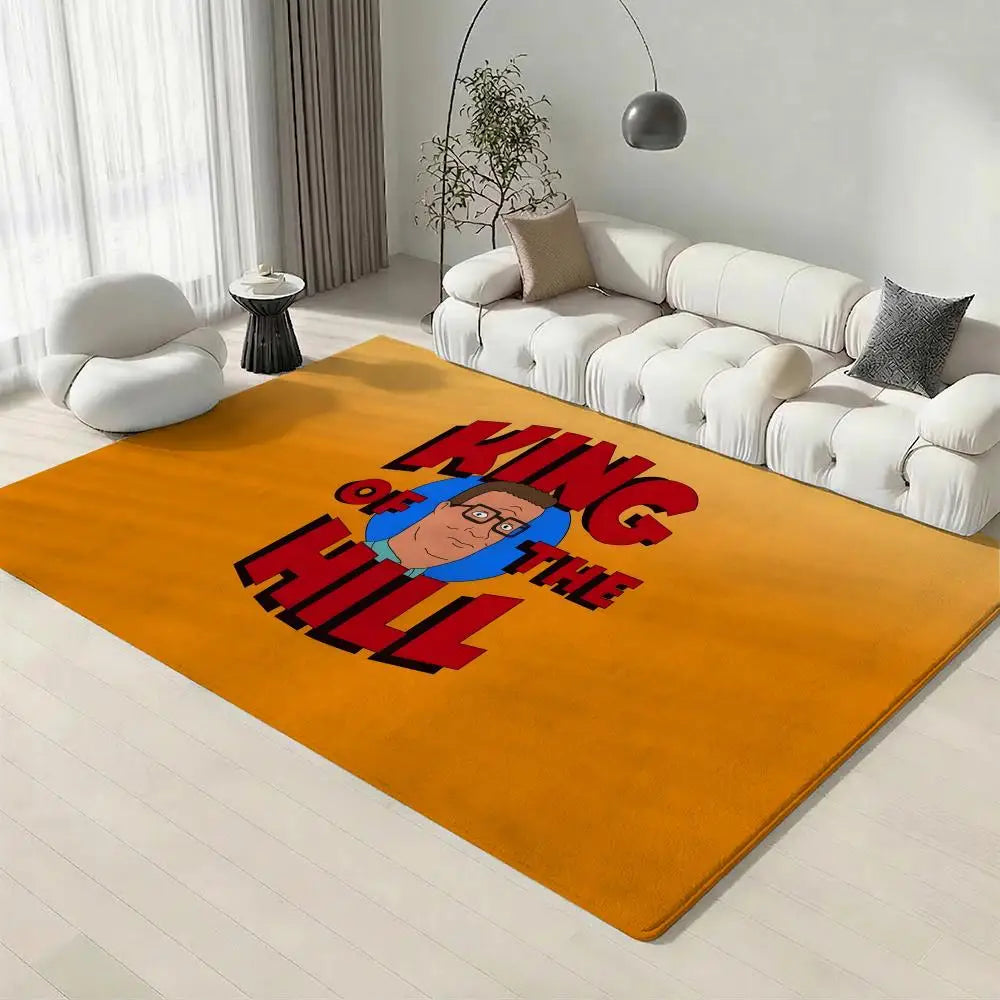 King of the Hill Flannel Floor Mat – Non-Slip Indoor Rug Flannel Floor Mat Axl