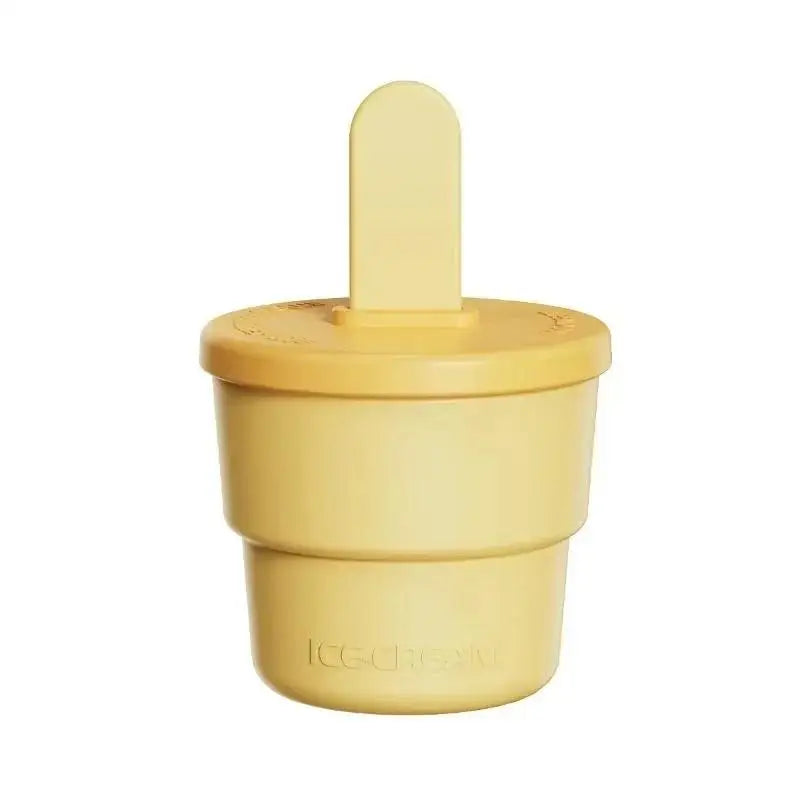 DIY Popsicle & Ice Cream Silicone Mold – Ice Cube Cup Maker Ice Cream Mold Axl Yellow
