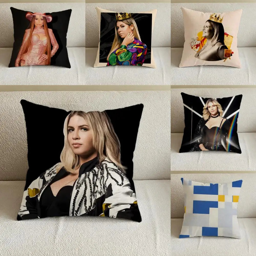 Mondrian Linen Cushion Cover – Natural Printed Pillowcase Set Linen Cushion Cover Axl