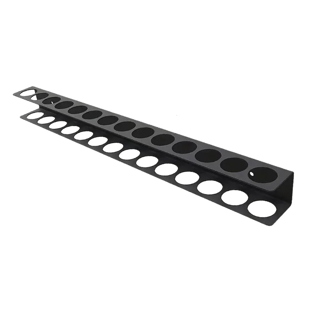 Wall-Mounted 14-Hole Screwdriver Organizer & Tool Storage Rack Tool Storage Rack Axl Black 1 Pc