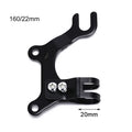 Bicycle Disc Brake Adapter 160/22mm Frame Mount – Steel Brake Mount Adapter Axl Black