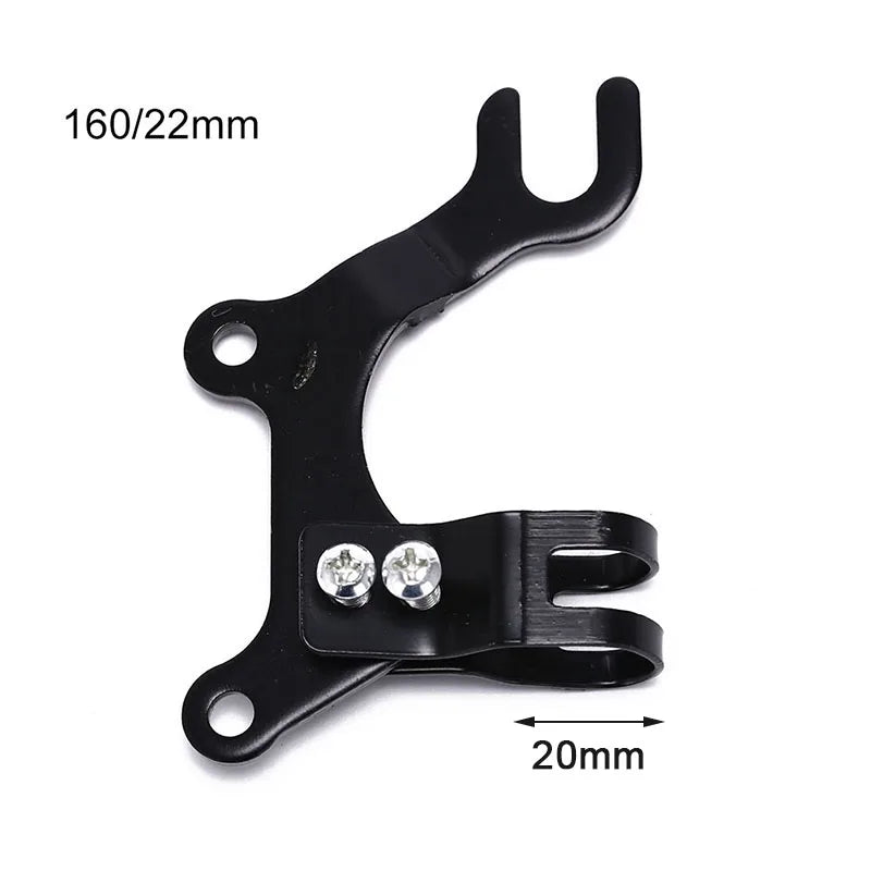 Bicycle Disc Brake Adapter 160/22mm Frame Mount – Steel Brake Mount Adapter Axl Black