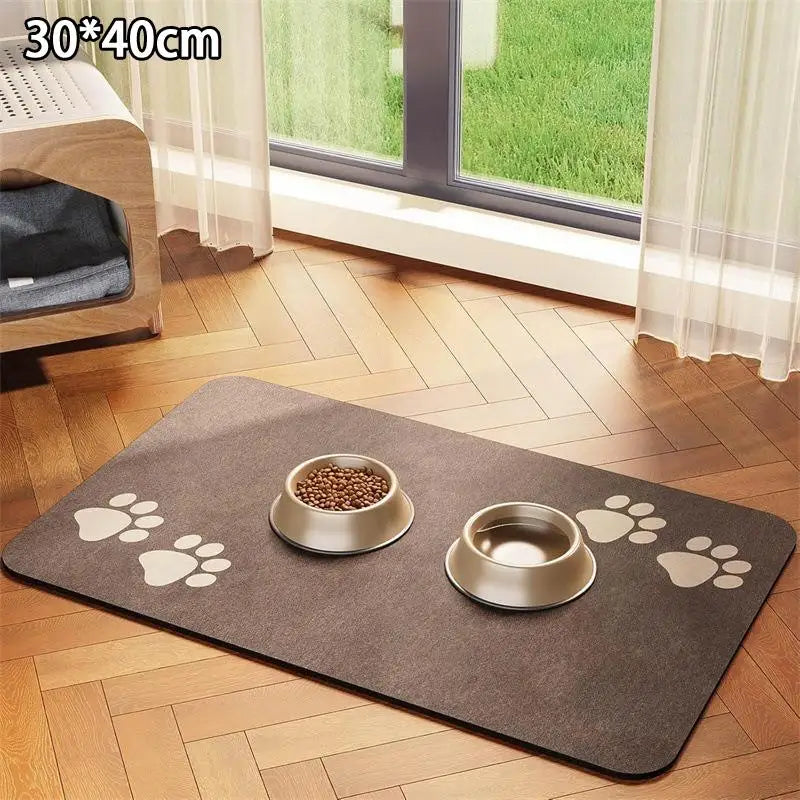 Diatomaceous Earth Pet Placemat – Non-Slip Quick-Dry Food Mat Pet Feeding Mat Axl B2