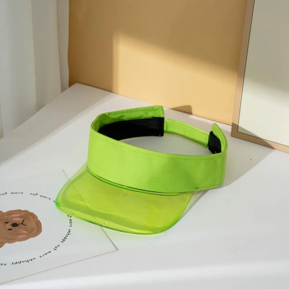 UV Protection Leopard Print Visor Cap – Women's Sun Hat Sun Visor Cap Axl Light Green