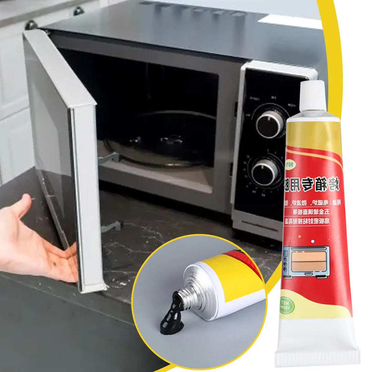 High-Temp Oven Panel Adhesive Sealant 100ml | Fast Drying Appliance Sealant Axl