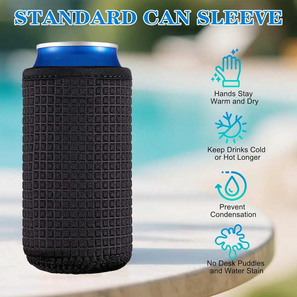 4-Pack Insulated Can Cooler Sleeves – Beer & Drink Bottle Covers Can Cooler Sleeves Axl