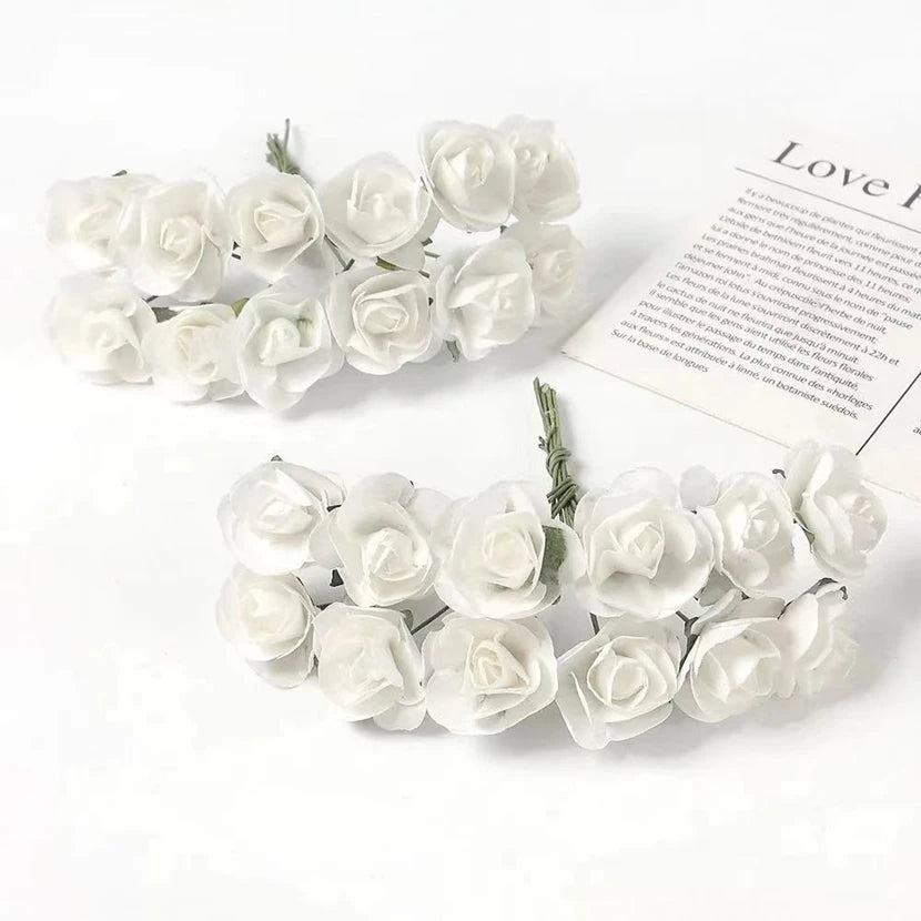 144 Pcs Artificial Paper Roses – UV Wedding & Home Décor Artificial Flowers Axl