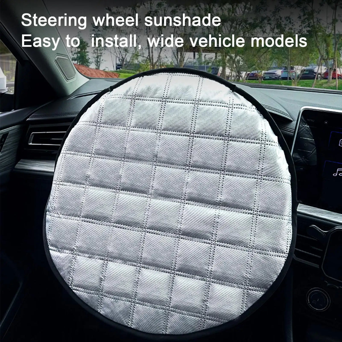 Car Steering Wheel Sunshade – Aluminum Foil UV Cover Steering Wheel Sunshade Axl