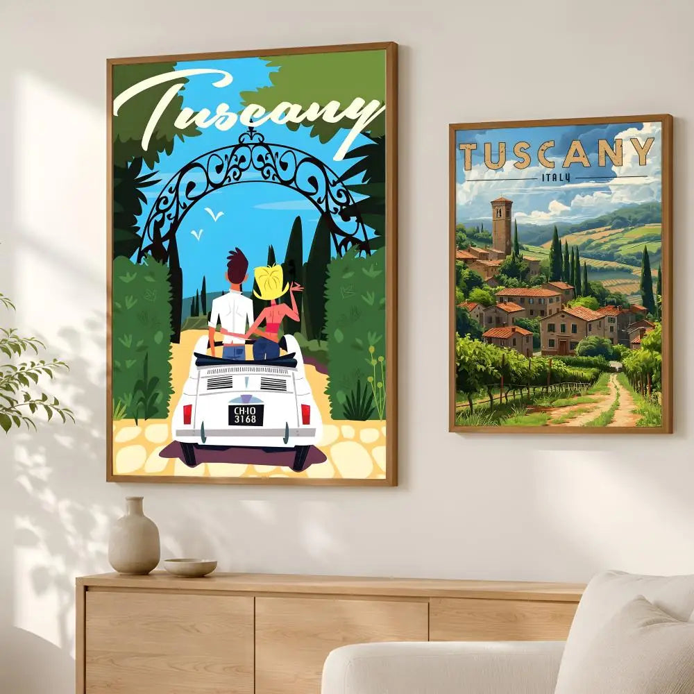 Tuscany Self-Stick Wall Art Poster – HD Waterproof Decor Wall Art Poster Axl