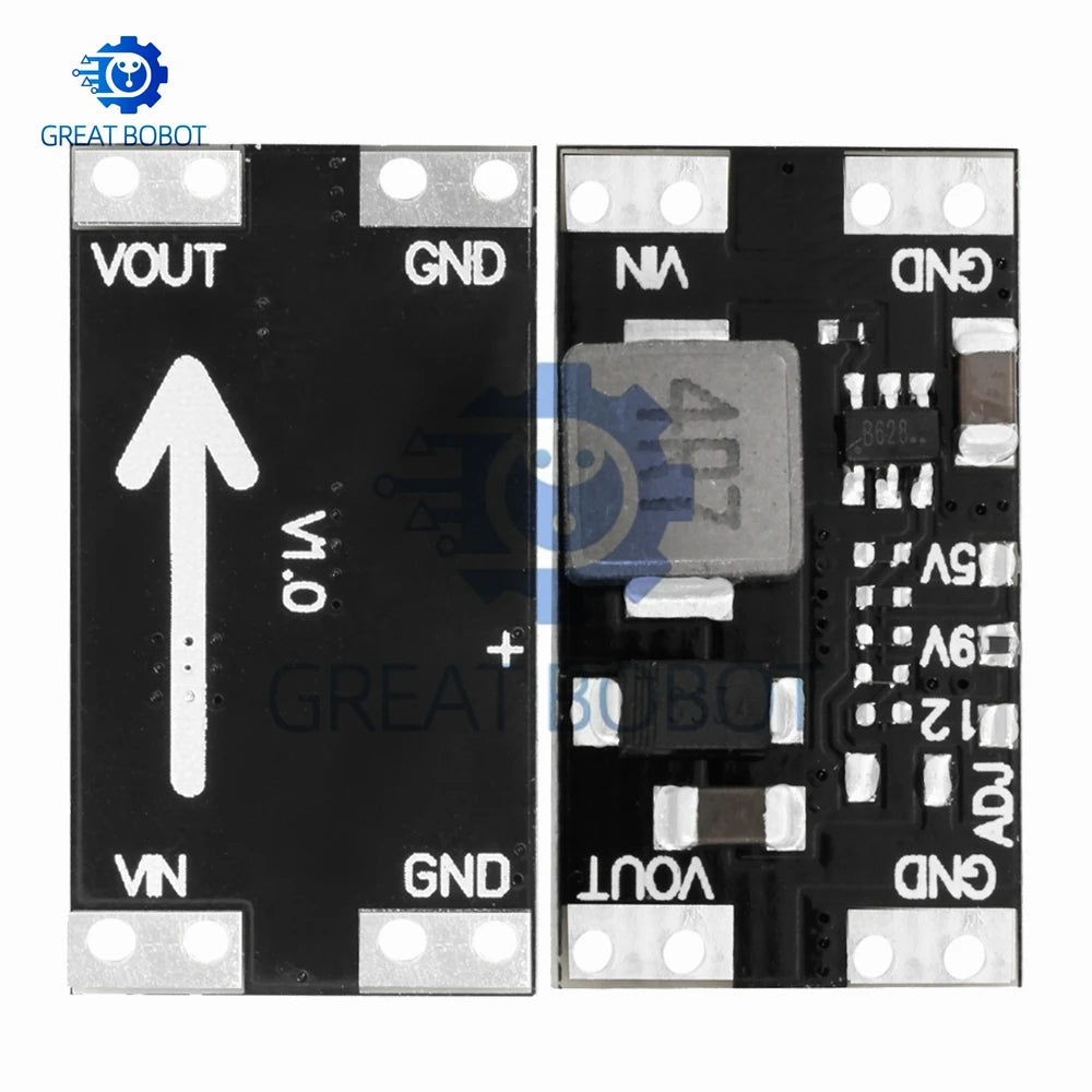 XL3608 Mini DC-DC Step-Up Boost Module 5V 9V 12V 2A Step-Up Power Module Axl