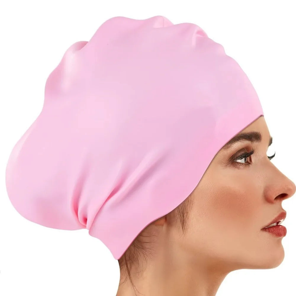 Silicone Swim Cap – Waterproof Snorkeling Cap for Women Swim Cap Axl Style 13