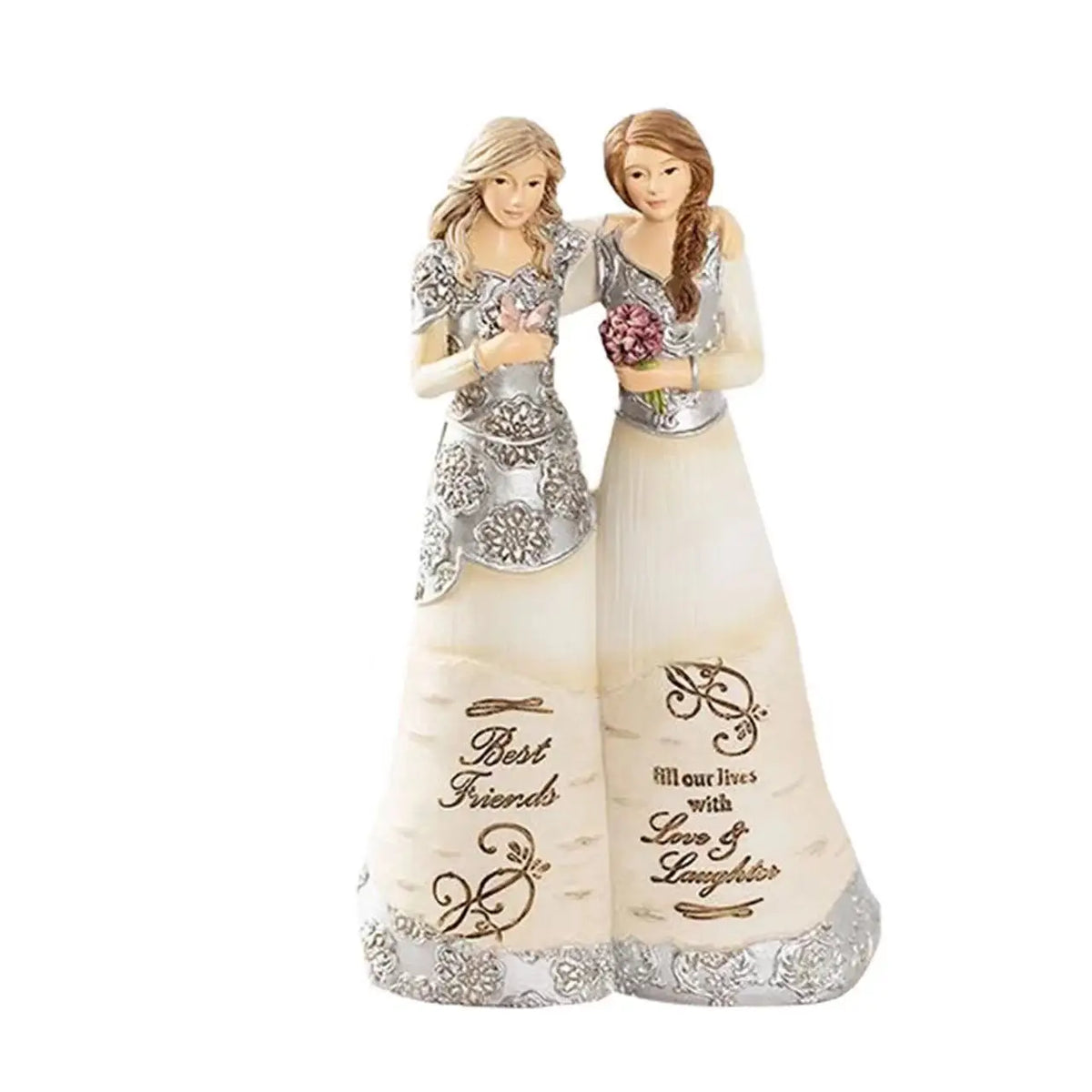 Resin Angel Friendship Figurine – Sister & Friend Gift Decor Decorative Figurine Axl B