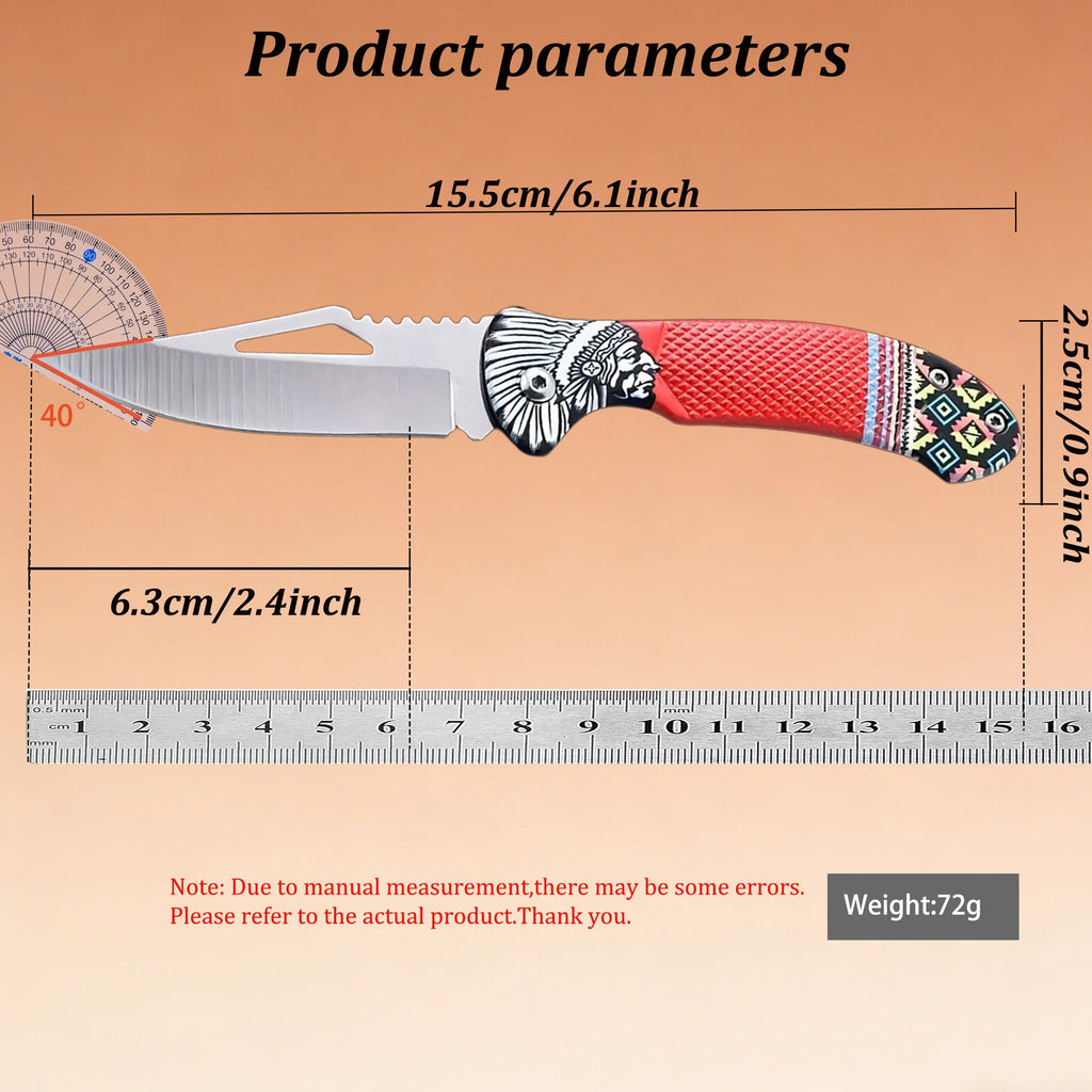 Premium Multifunctional Folding Knife – EDC Camping Survival Folding Pocket Knife Axl