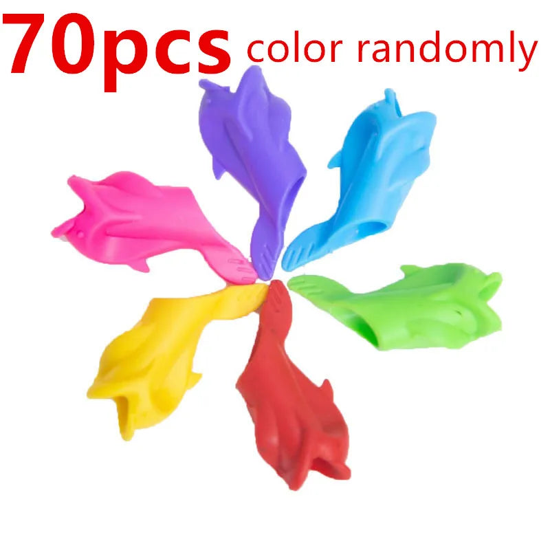 Fish Silicone Pencil Grip – Writing Posture Guide for Kids Pencil Grip Aid Axl 70pcs