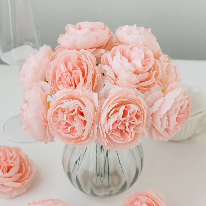 Artificial Silk Peony Stems 25/50 PCS – Wedding & Home Decor Artificial Flower Stems Axl