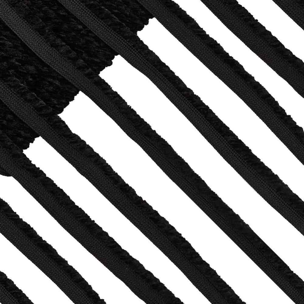 Chenille Lip Cord Piping Trim Tape – Black 3/8 In, 20 Yds Sewing Piping Trim Axl AECH04-18155