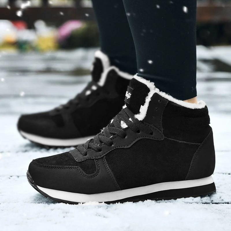 Women's Chunky Platform Ankle Snow Boots – Plush & Waterproof Women's Snow Boots Axl