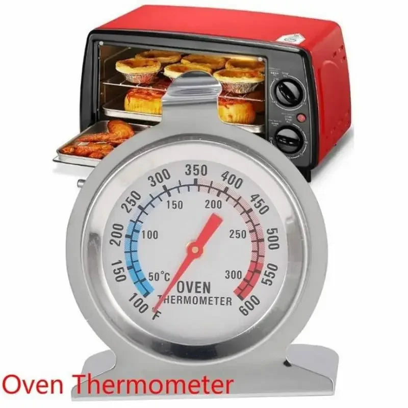 Stainless Steel Oven Thermometer – Large Dial, Stand & Hang Oven Thermometer Axl A