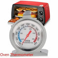 Stainless Steel Oven Thermometer – Large Dial, Stand & Hang Oven Thermometer Axl A