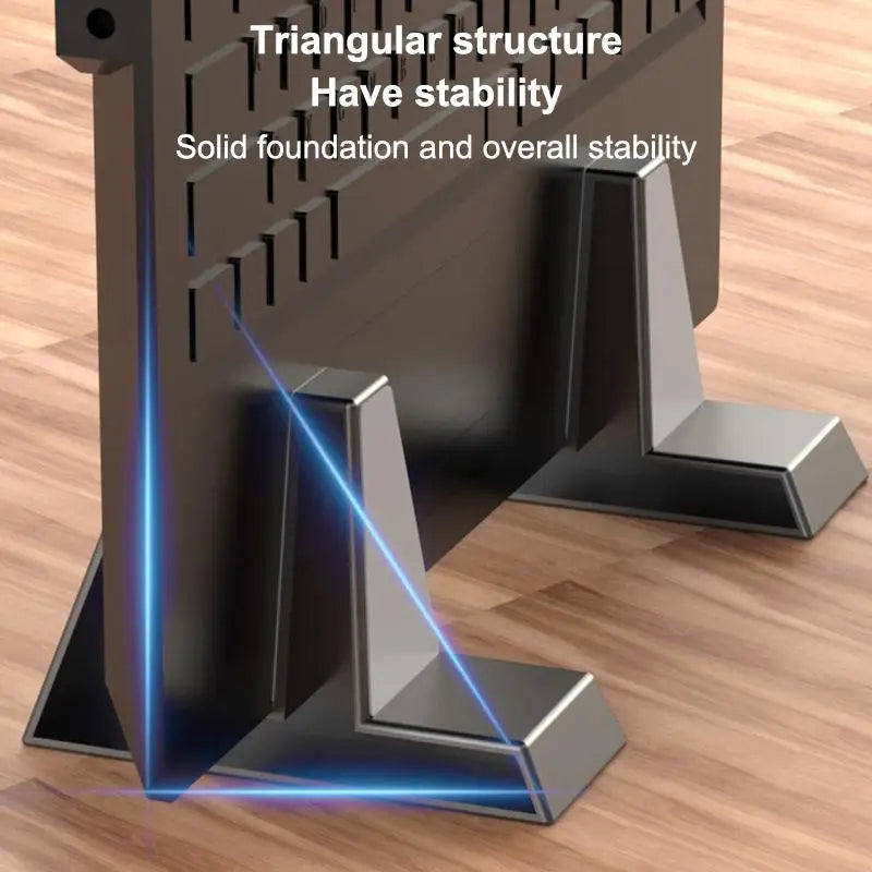 Vertical Laptop & Tablet Stand – Space-Saving Desk Organizer Laptop Desk Stand Axl