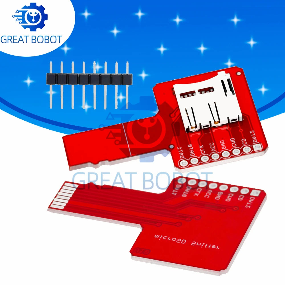 Micro SD TF Card SPI Adapter Module for Arduino (1–3 PCS) SD Card Module Axl 1PC