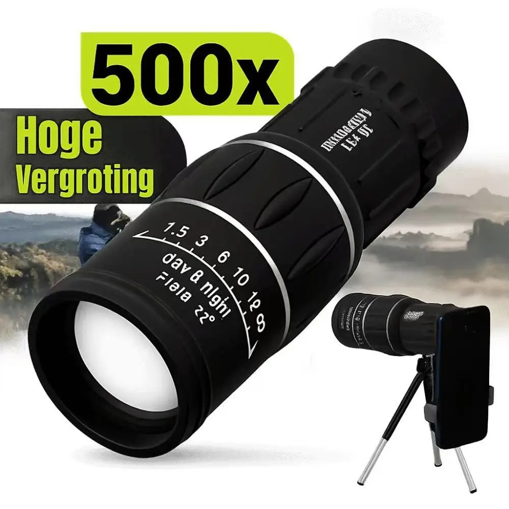 16x52 HD Monocular Telescope – BAK4, Fogproof, Low-Light Monocular Telescope Axl