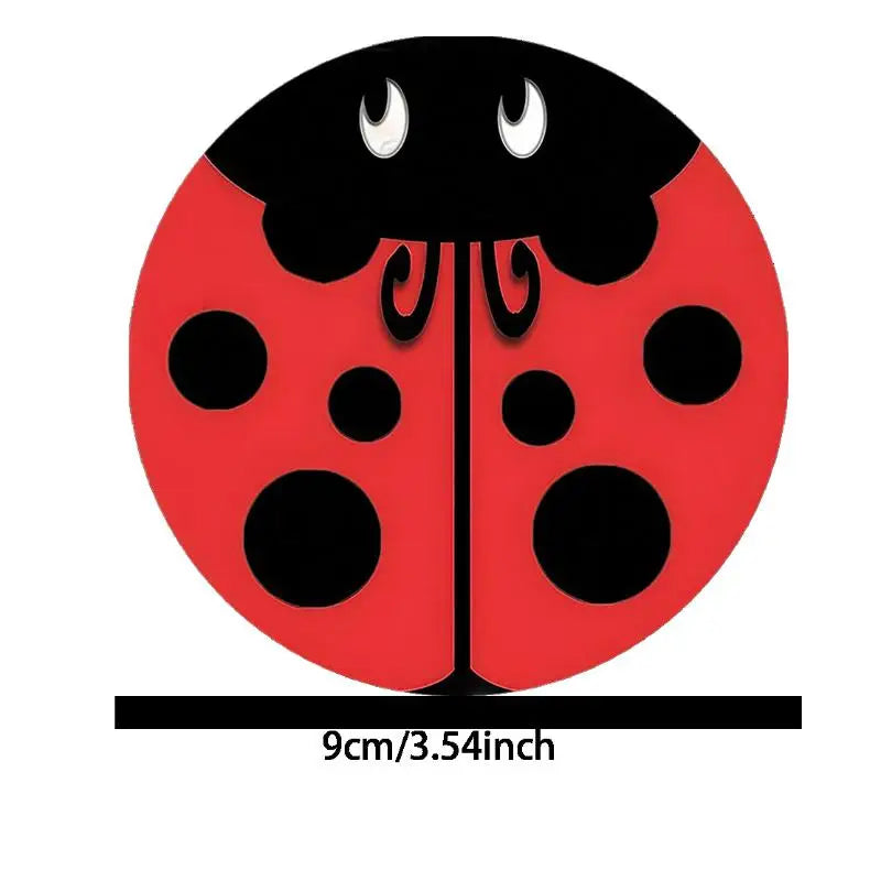 Ladybug Silicone Car Cup Coasters – Non-Slip Set of 2 Silicone Cup Coasters Axl Red